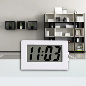 1Pc Mini LCD Digital Table Dashboard Desk Electronic Clock for Desktop Home Office Silent Desk Time Display Clock Table Clock