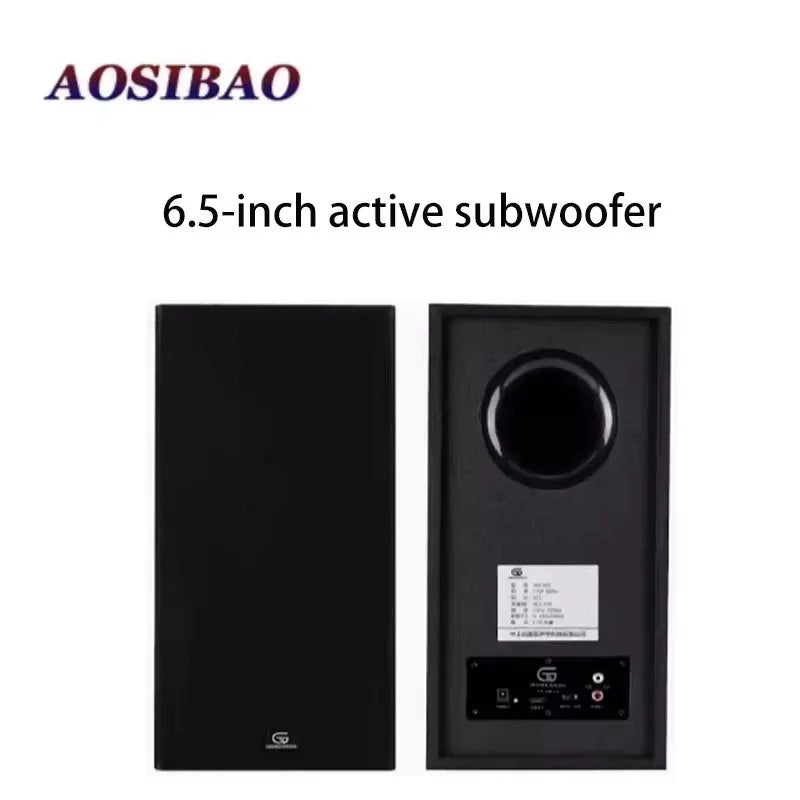 AOSIBAO 6.5 Inch Active Subwoofer 6 Ohm 100W High-power Home Speaker HIFI Woodiness Super Bass Speakers Sensitivity 88+-3DB