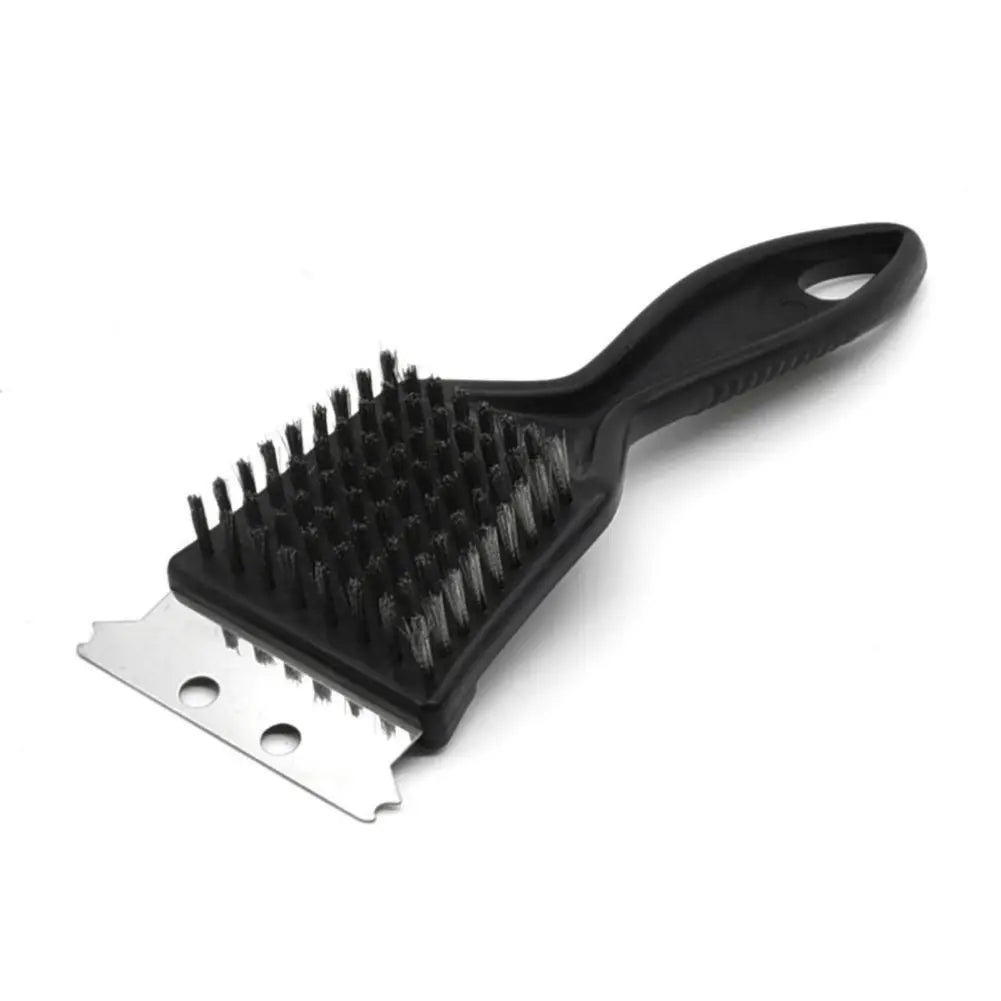 BBQ Grill Cleaning Brush Steel Wire Bristles Barbecue Cleaning Brushes Cooking Tool Outdoor Home BBQ Gas Kit Accessories - Stereotech