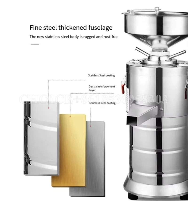 Electric Peanut Butter Maker Sesame Butter Machine Grinder Colloid Mill Almond Butter Machine Stainless Steel Food Processor