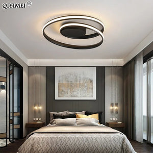 Modern Chandeliers LED Lamp For Living Room Bedroom Study Room White Black Color Surface Mounted Lights Lamp Decor AC85-265V