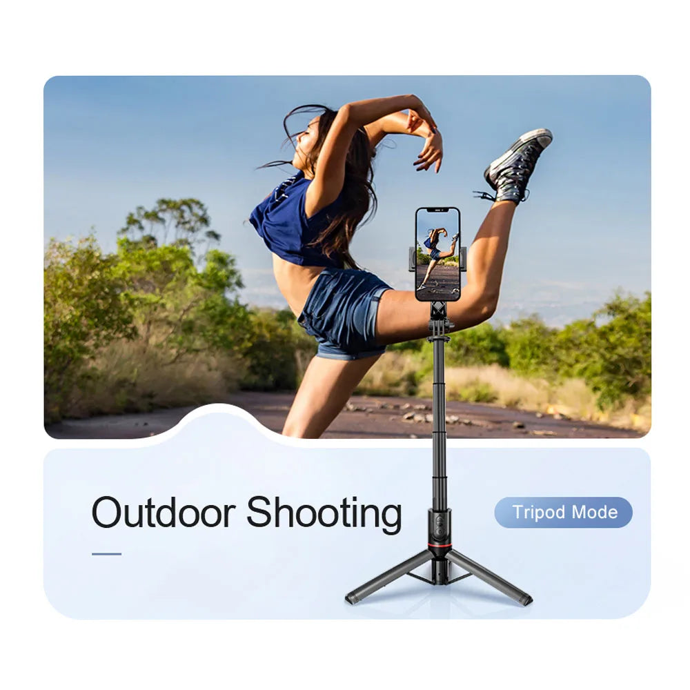 Handheld Gimbal Bluetooth Stabilizer with Tripod selfie Stick Folding Gimbal for Smartphone Samsung Xiaomi iPhone Huawei
