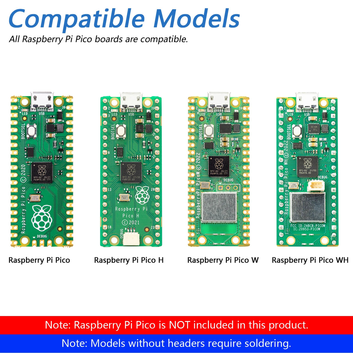 Freenove Bipedal Robot Kit for Raspberry Pi Pico (W), LED Matrix, Obstacle Avoidance, RGB Lights, Buzzer, Speaker, Remote, App