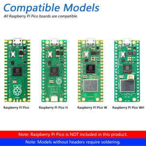 Freenove Bipedal Robot Kit for Raspberry Pi Pico (W), LED Matrix, Obstacle Avoidance, RGB Lights, Buzzer, Speaker, Remote, App