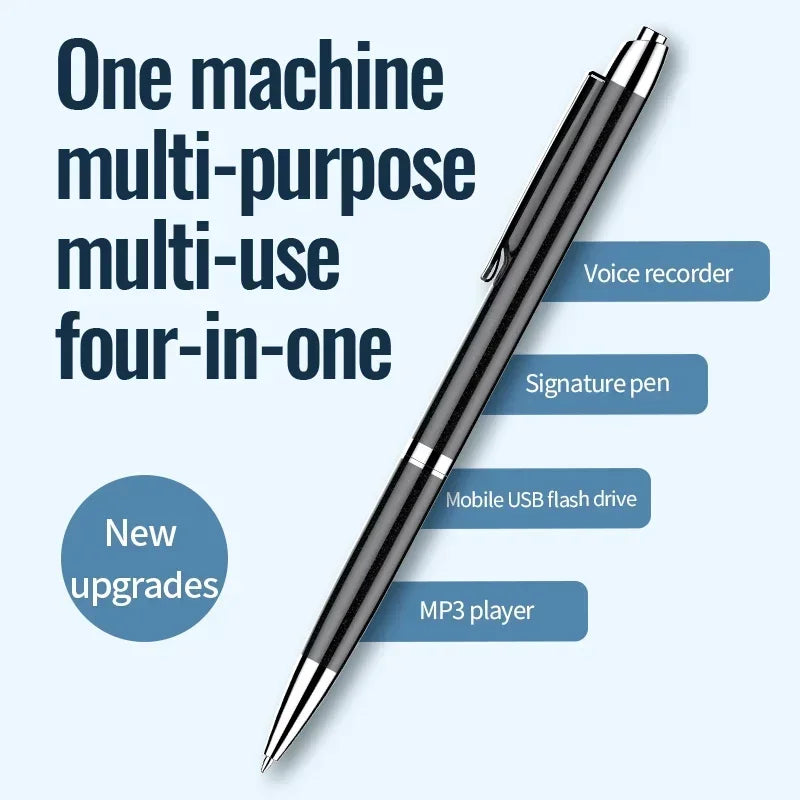 Mini Recorder Pen Portable Voice Recorder Device Professional Voice Controlled Suitable for Student Class Work Meeting Minutes