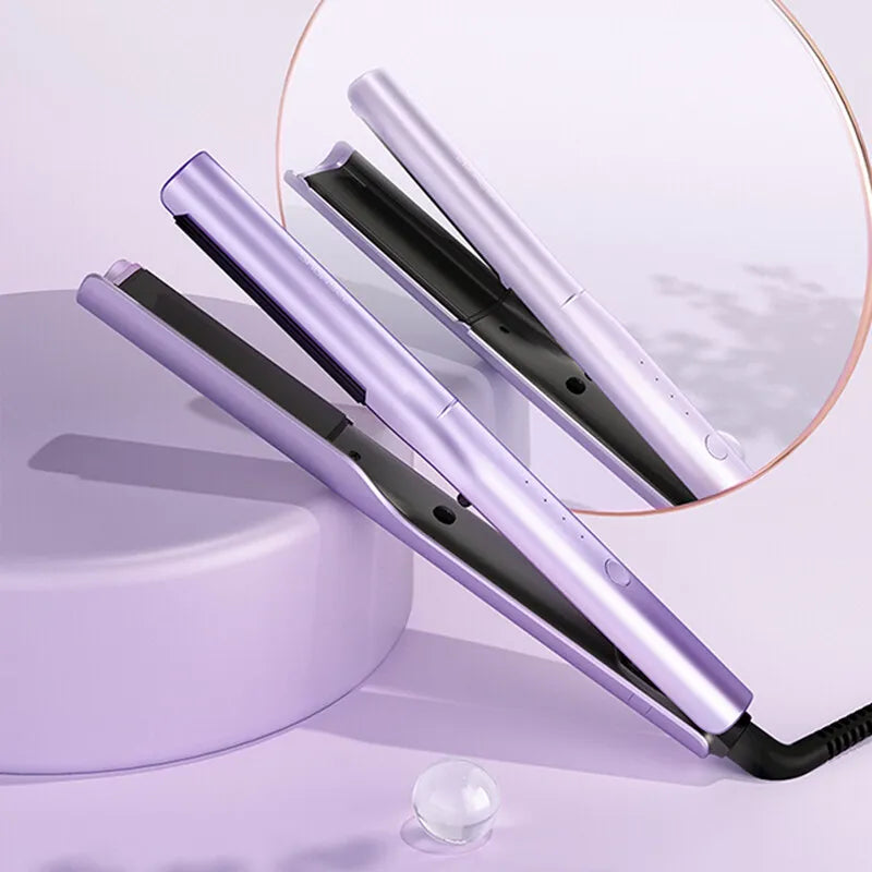 Showsee 2 In1 Hair Straightener Curler E2 Profession Ceramics Hairdressing Styling Tools Electric Curling Iron