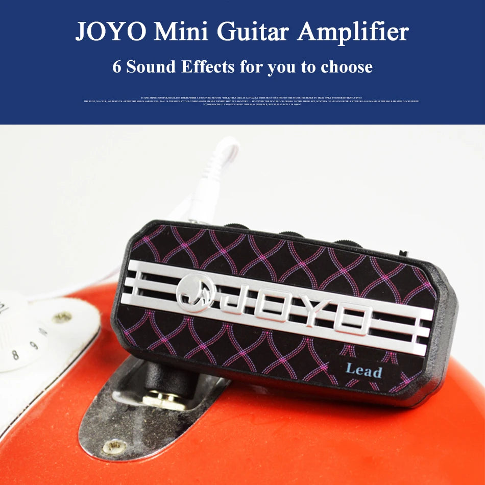 JOYO JA-03 Mini Guitar Amplifier Amp Pocket Powerful 6 Sound Effects Metal&amp;Lead&amp;English Channel&amp;Super Lead&amp;Tube Drive &amp; Acoustic