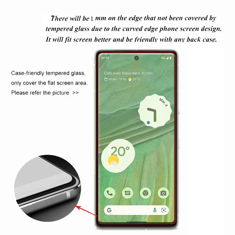4PCS Tempered Glass for Google Pixel - Stereotech