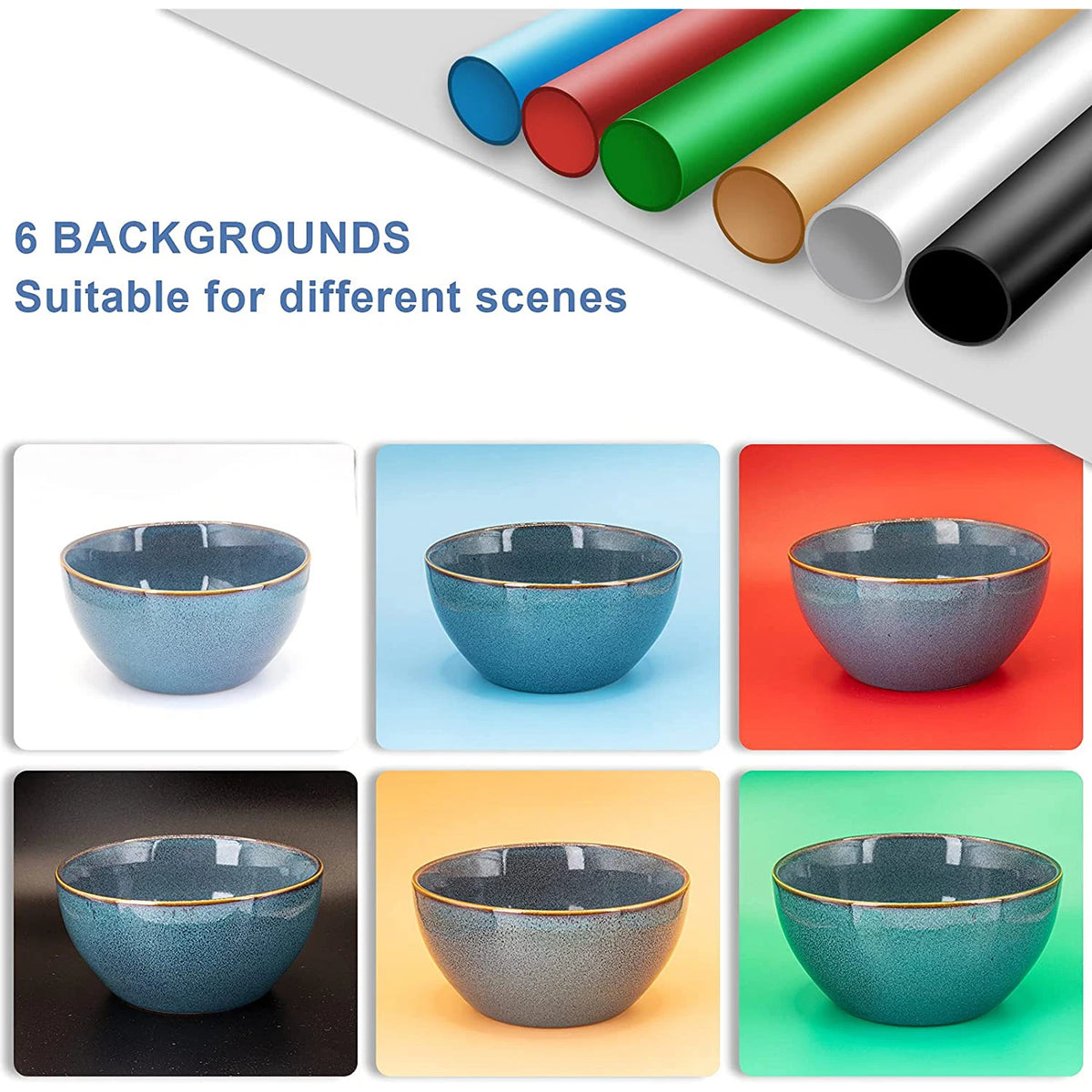 30x30cm Photo Studio Light Box Portable Folding Photography Photo Studio Tent LED Softbox Background Kit USB Tabletop Shooting