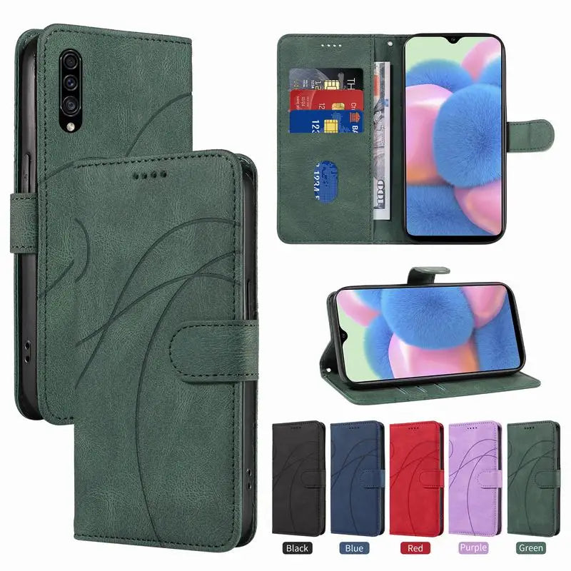 A70 A50 Leather Case For Samsung Galaxy A40 A30 A20 A10 S Flip Wallet Phone Cover For Samsung A21S A6 Plus A5 A7 A9 A3 A520 A320