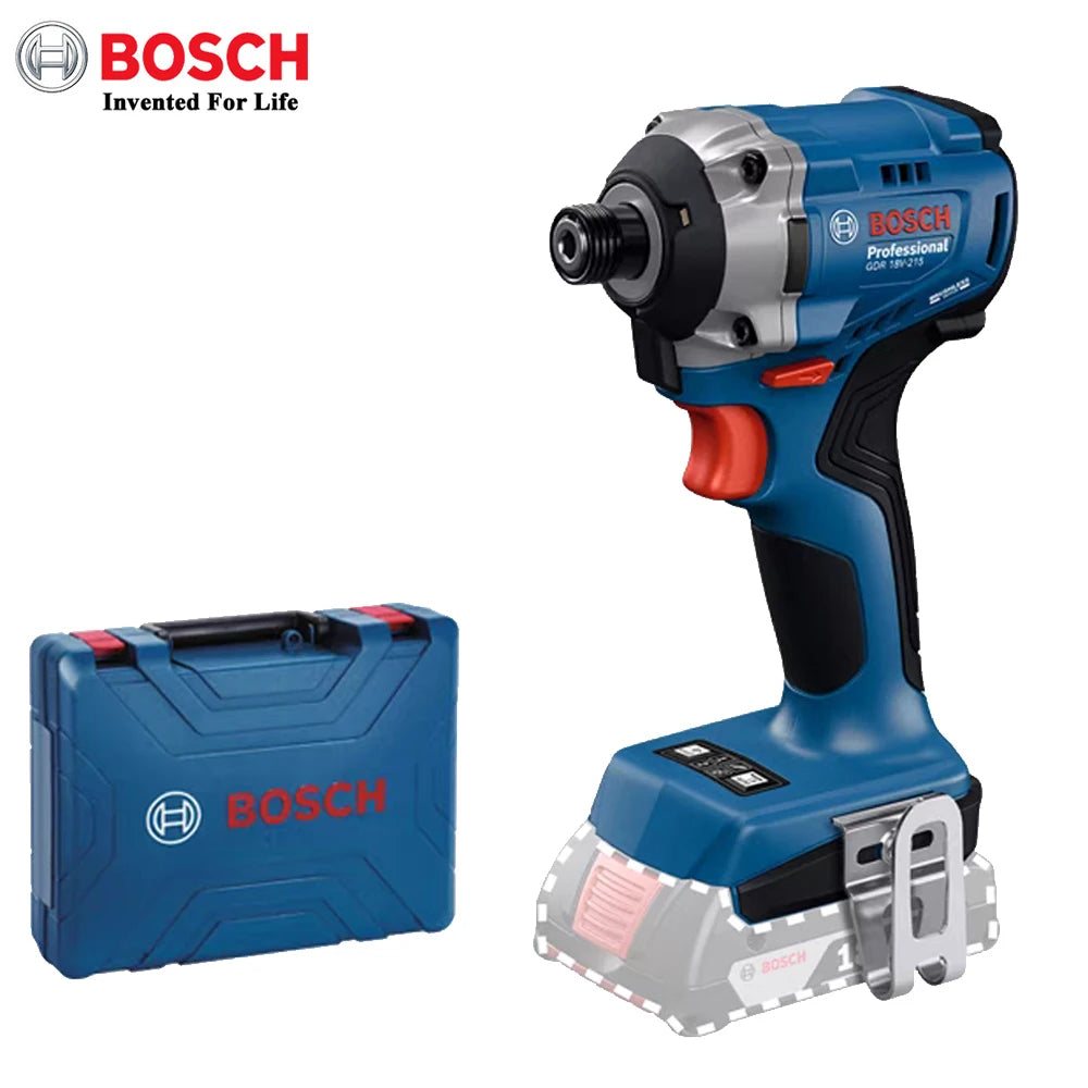 Bosch GDR 18V-215 Professional 18V Cordless Impact Driver 1/4&quot; internal hexagon Electric Screwdriver 215 Nm