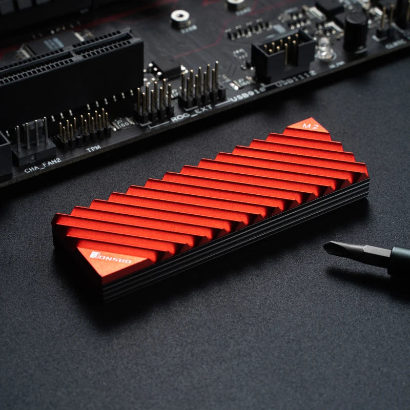 JONSBO M.2 SSD NVMe Heat Sink 2280 Solid State Hard Disk Aluminum Heatsink with Thermal Pad PC Accessories