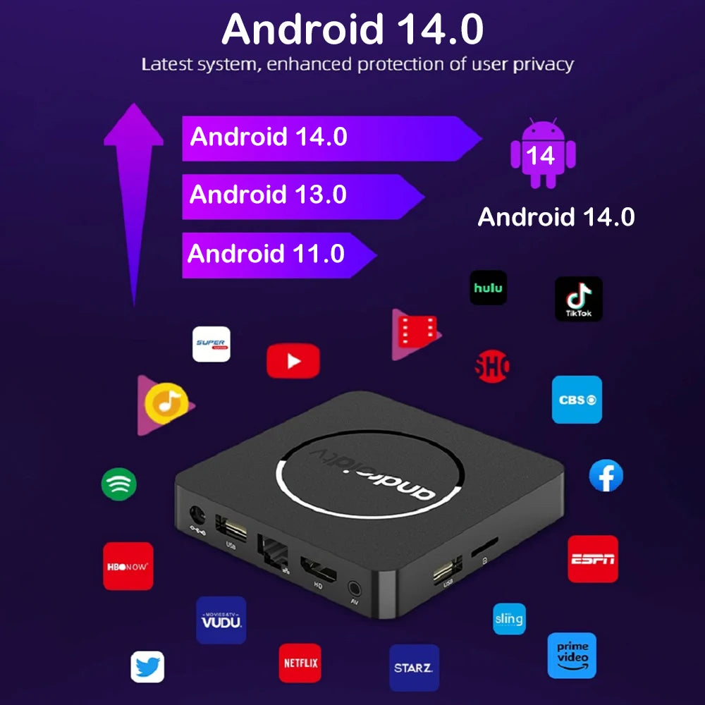 Smart TV Box Q10 Android 14 H313 Android Box Dual Wifi 2.4G&amp;5G Google Assistant BT 4GB 32GB 64GB 128GB Media player Set Top Box