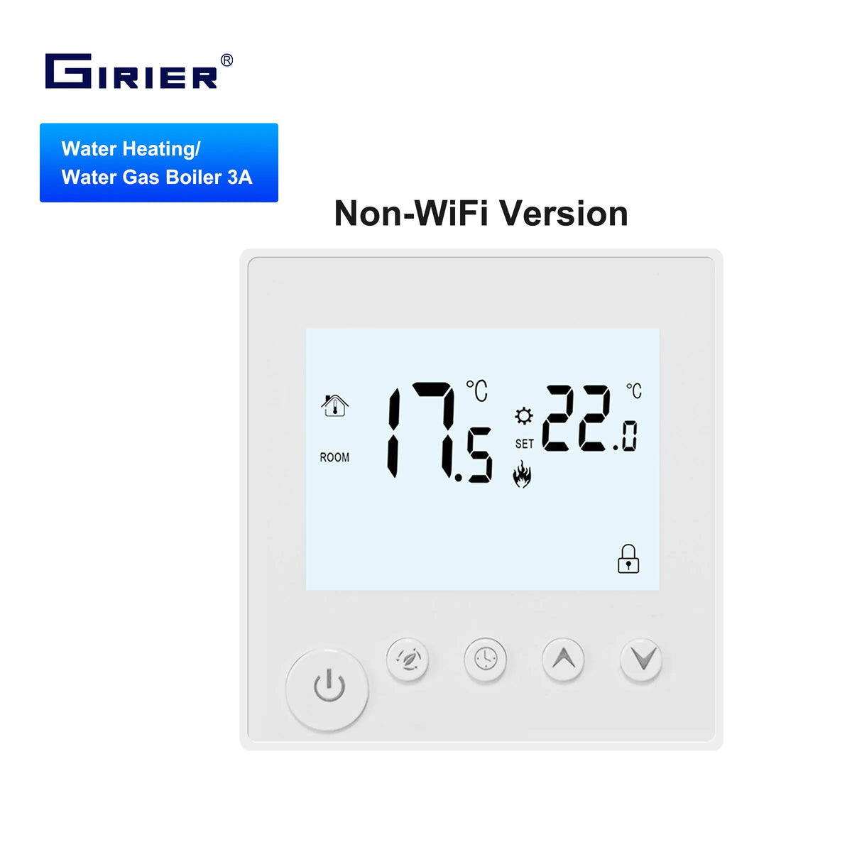 GIRIER Smart WiFi Thermostat for Electric Heating Water/Gas Boiler Programmable Temperature Controller Works Alexa Hey Google