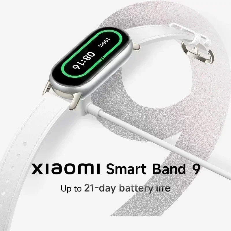 [World Premiere]Global Version Xiaomi Smart Band 9 150+ Sports Modes Sleep Monitoring 1.62&quot; AMOLED Display 21-day Battery Life