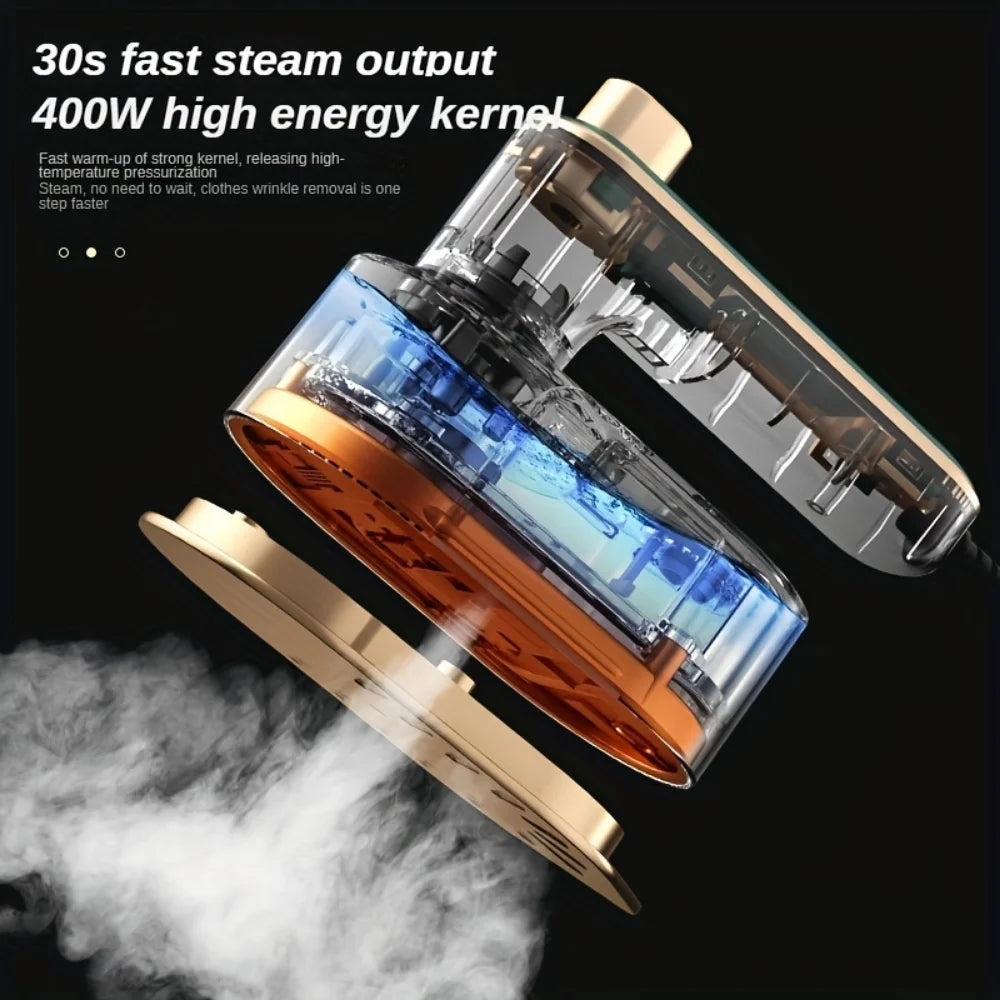 Mini Garment Steamer Steam Iron Handheld Portable Home Travelling for Clothes Ironing Wet Dry Ironing Machine - Stereotech