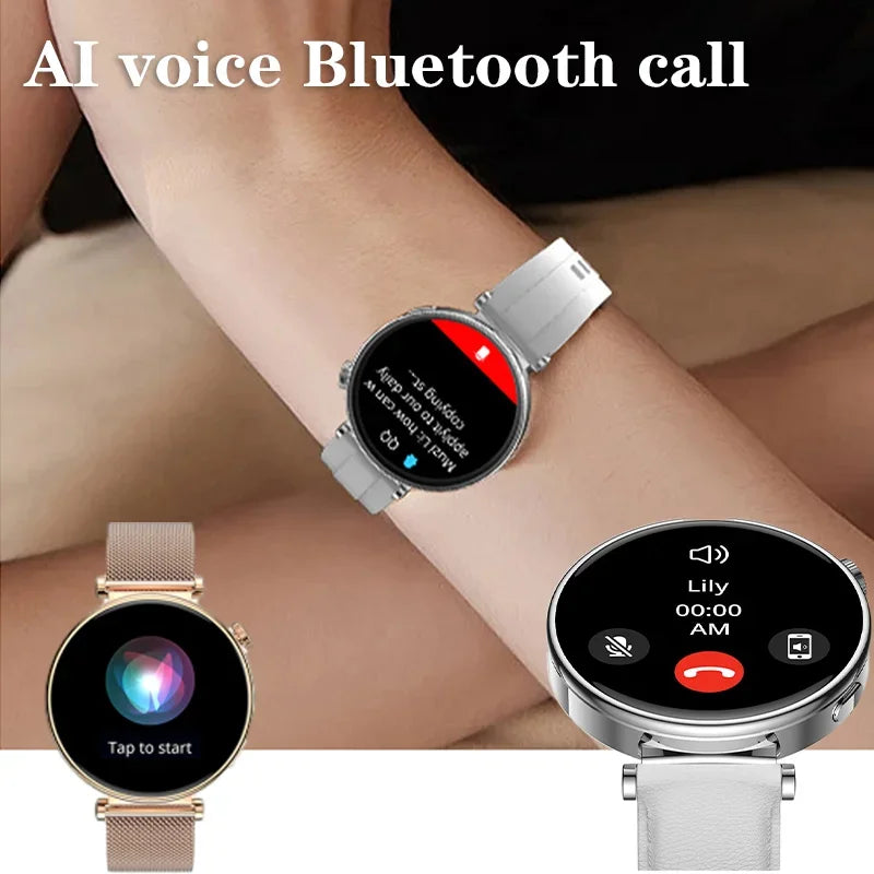 Xiaomi Mijia NFC Smart Watch Women Voice Assistant Bluetooth Call Heart Rate Monitoring Waterproof Sport Fitness Women&#39;s Watches