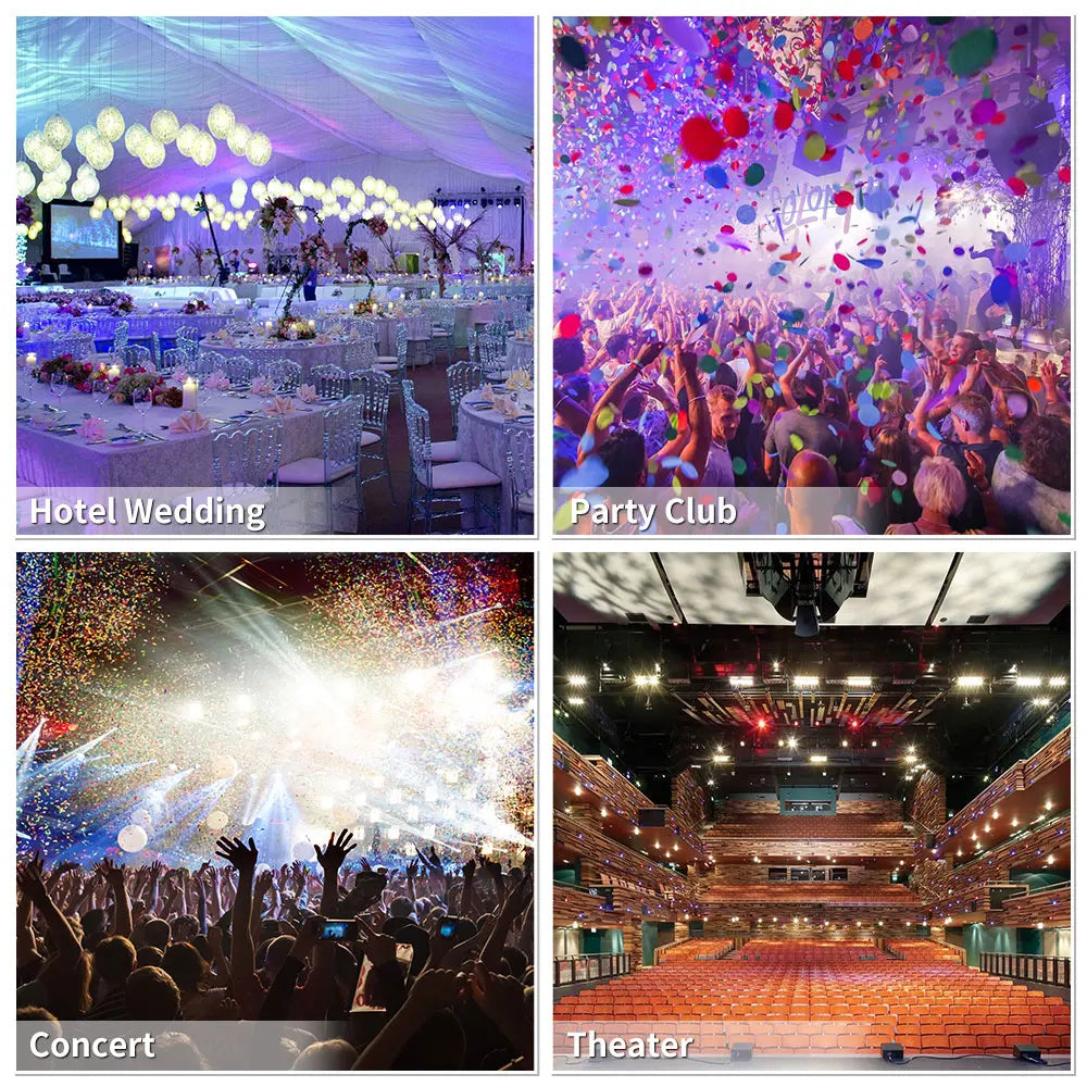 800W Snowflake Machine Simulated Snowflake Sprayer With DMX 512 Performance Stage Effects  For Party Wedding Performance