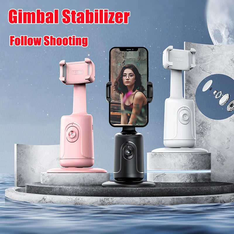 FANGTUOSI 2024 NEW Gimbal Stabilizer 360° Follow Shooting Monopod with Bluetooth Shutter Tripod for Photograph/Live - Stereotech