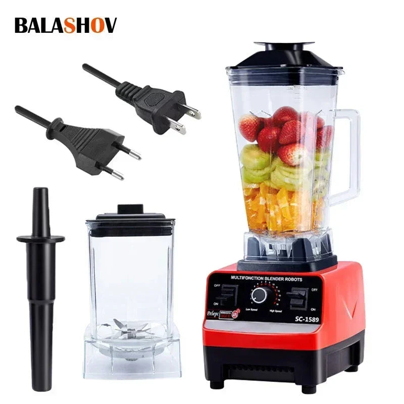 2000W Heavy Duty Commercial Blender 6 Blades - Stereotech