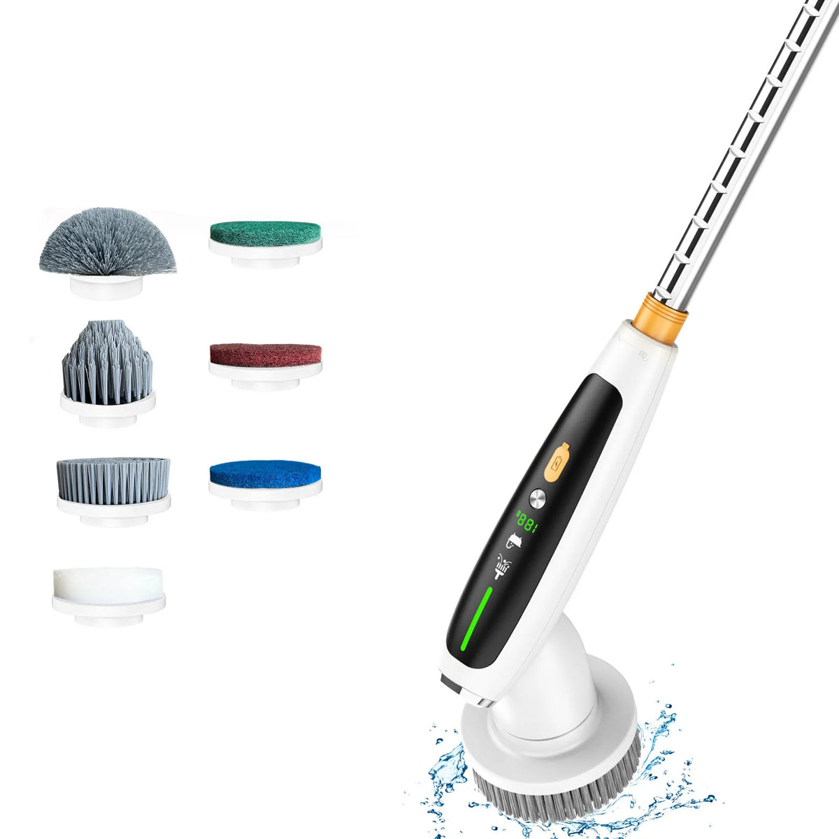 New Electric Cleaning Brush Multifunctional Household Wireless Rotatable Cleaning Brush For Bathroom Kitchen Windows Toilet