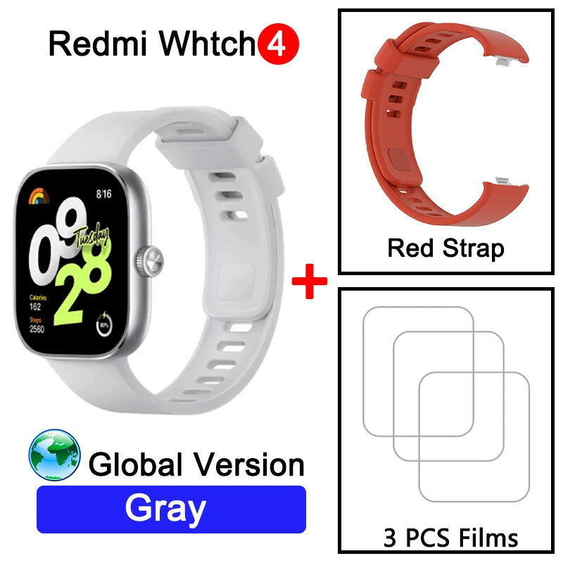 Global Version Redmi Watch 4 Ultra Large 1.97&#39;&#39; AMOLED Display GPS GNSS Smartwatch Bluetooth Phone Call Smart Sleep Monitoring