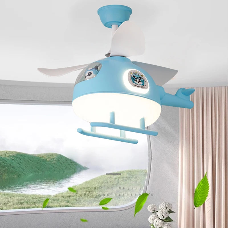 Modern ceiling fan lights, children&#39;s bedroom dining room ceiling fan lights, ceiling lights with led lights indoor lighting