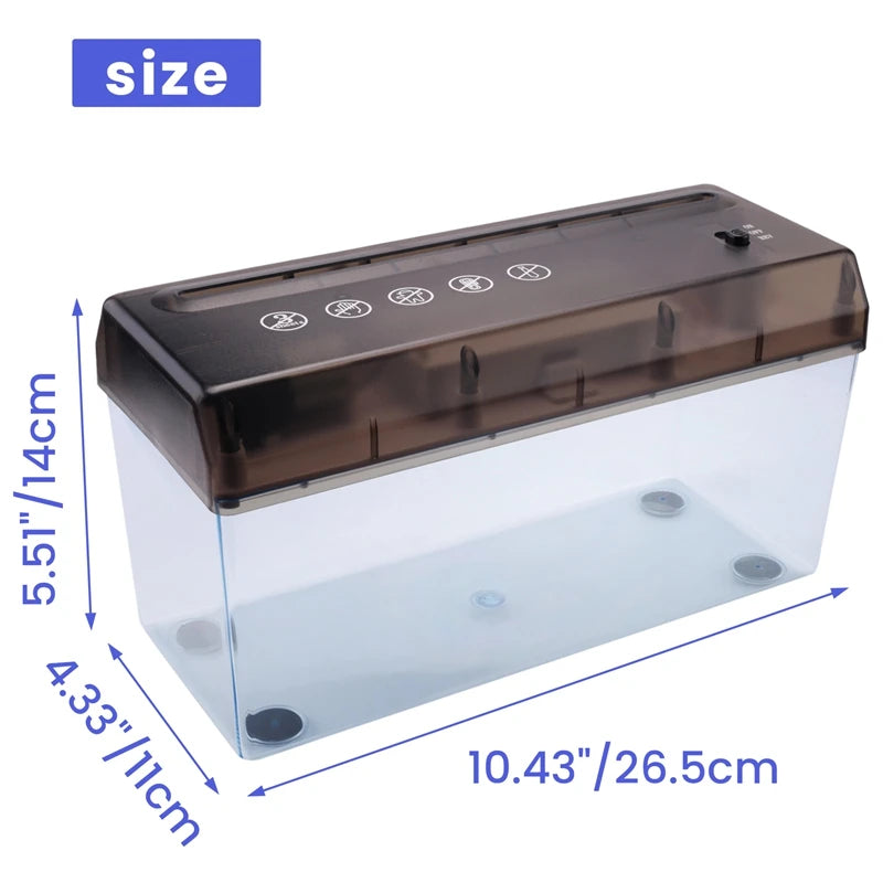 USB Electric Dual Purpose Paper Shredder Desktop Mini Financial Bill A4 Paper Shredder Paper Cutter For Home Office