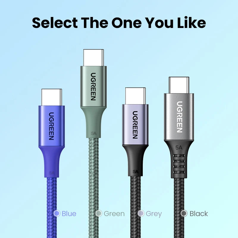 【New-in Sale】UGREEN USB C Cable 100W Type C to Type C for MacBook Samsung PD100W USB Type C Fast Charging Cable Cord QC4.0 USB C