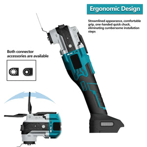 Brushless Electric Oscillating Multifunction Tool Wireless Woodworking Cutting Variable Speed Trimmer Saw For Makita 18v Battery