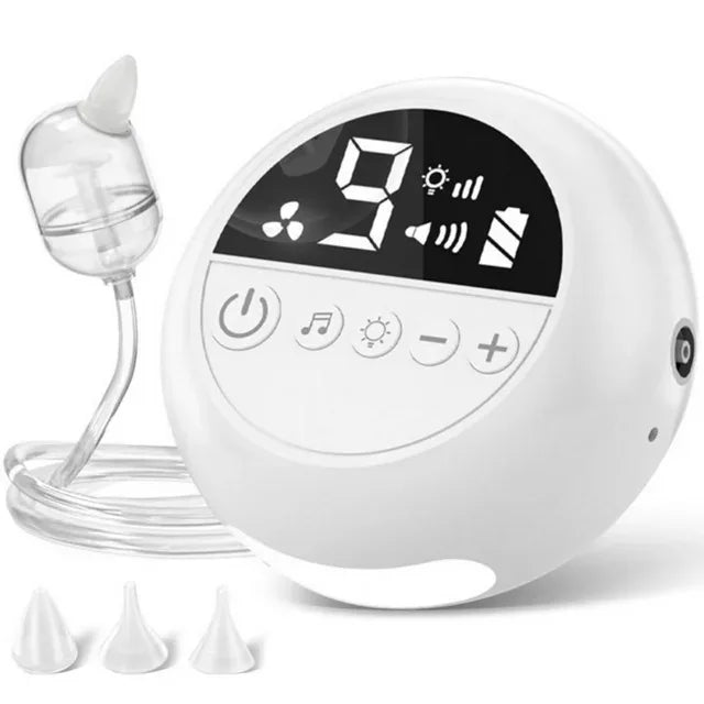 Baby Nasal Aspirator Electric Nose Cleaner with Built-In Music &amp; Night Light Rechargeable Nose Booger Sucker for Infants Babies