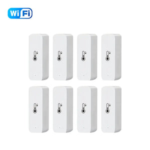 Tuya Wifi/Zigbee Temperature And Humidity Sensor Indoor Thermometer For Home Work With Alexa Google Home Assistant