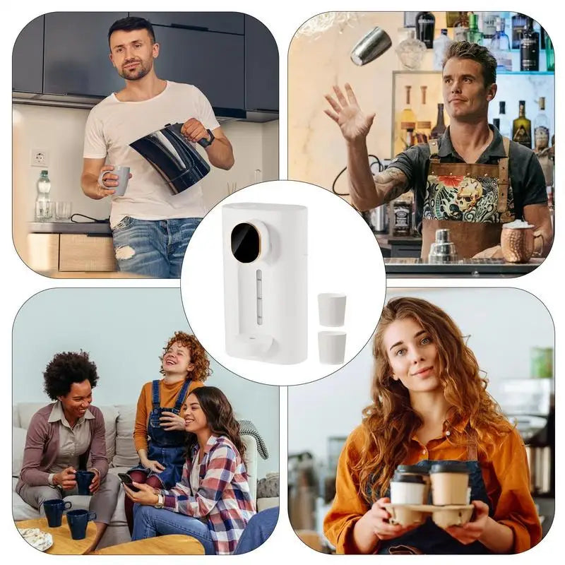 Electric Liquor Dispenser High End Smart Electric Liquor Pump Dispenser Wine Separator Small Dispenser with 2 Magnetic Cups