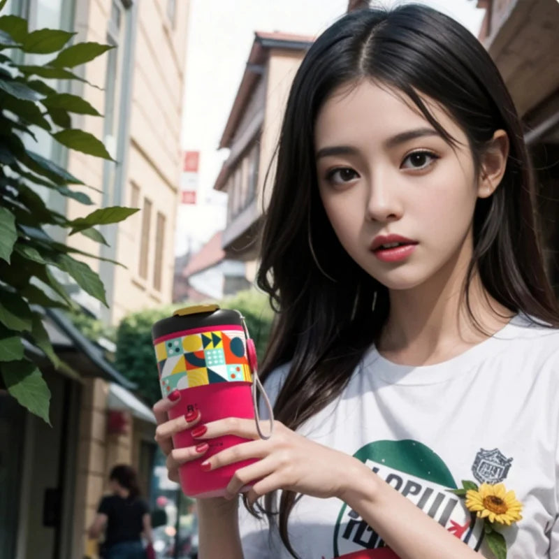 Ceramic Liner Coffe Mugs Smart Thermos with Digital Screen Insulated Water Cups Portable Tumbler Leakage-proof Thermal Cups