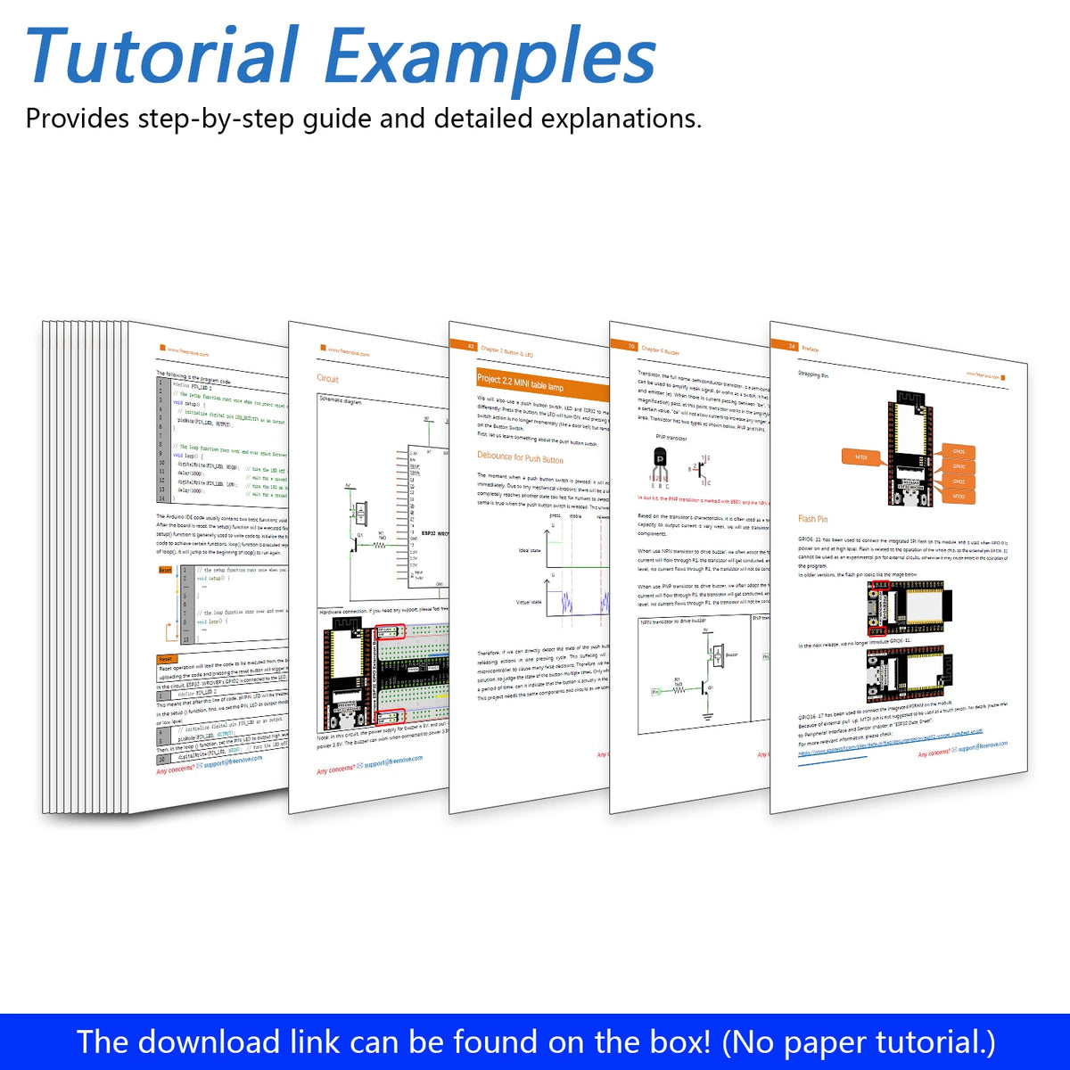Freenove Ultimate Starter Kit for ESP32-WROVER CAM Wireless, Python C Java, 795-Page Detailed Tutorial, 240 Items, 122 Projects