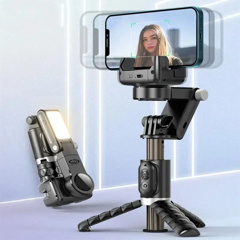 COOL DIER 360 Rotation Following Shooting Mode Gimbal Stabilizer Selfie Stick Tripod Handheld Gimbal For Smartphone Photography - Stereotech