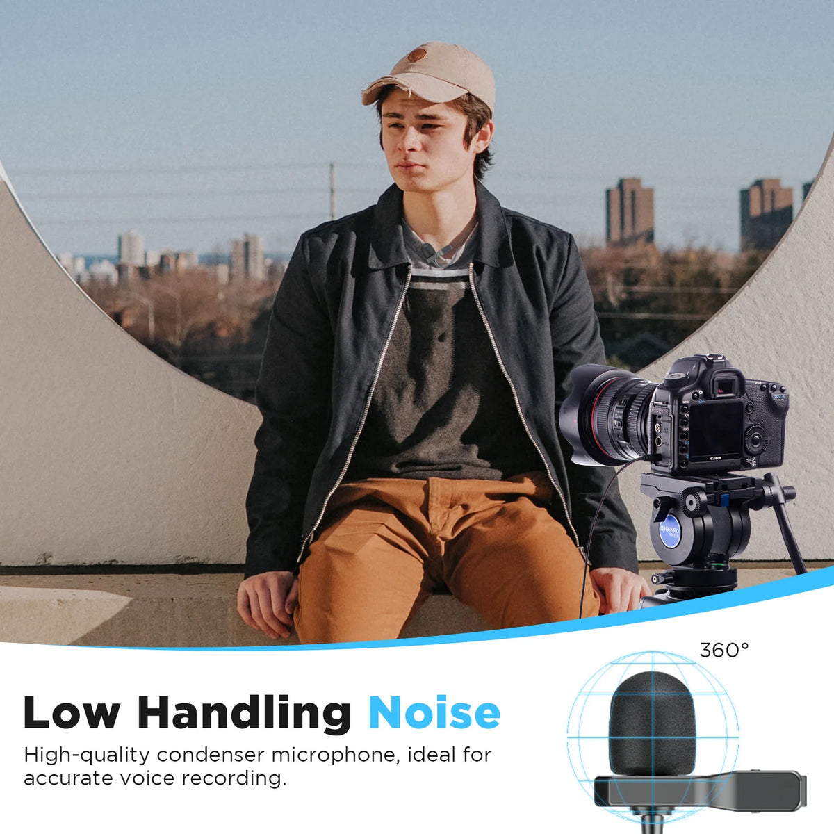 BOYA BY-M1S 3.5mm TRRS Condenser Lavalier Lapel Microphone for Smartphone PC Camera Recording Youtube Live Streaming 6M Cable