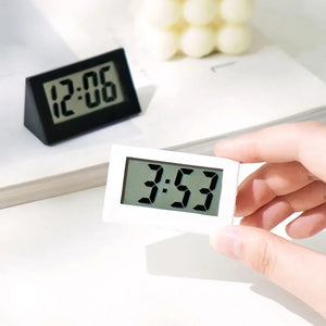 1Pc Mini LCD Digital Table Dashboard Desk Electronic Clock for Desktop Home Office Silent Desk Time Display Clock Table Clock