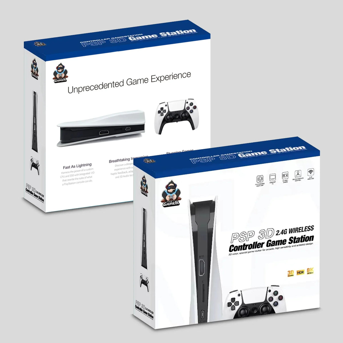 NEW Q10 3D Game Stick 128G Video game console retro 4K home console 2.4G doubles Wireless game controller supporting For PSP