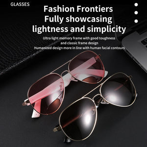 Bluetooth Sunglasses Smart Audio Glasses Nylon Lenses Dual Speakers Support Bluetooth Calls Music Eyeglasses For Men Women