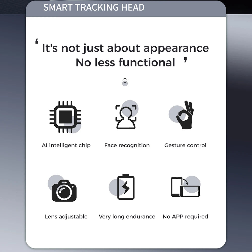 Auto Face Tracking Tripod Gesture Control Auto Tracking Phone Holder Follow-up Gimbal Stabilizer for Tiktok Live Video Recording - Stereotech