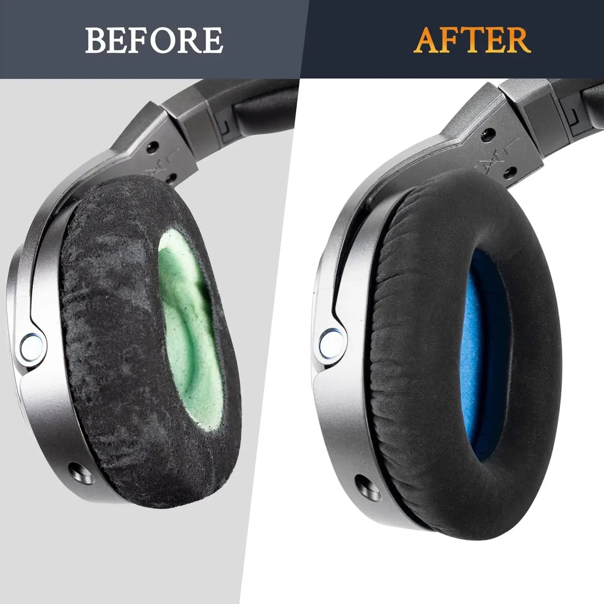 Replacement Ear Pads for Sennheiser HD6 Mix/HD7 DJ/HD8 DJ Earphone Memory Foam Cover Earpads Headphone