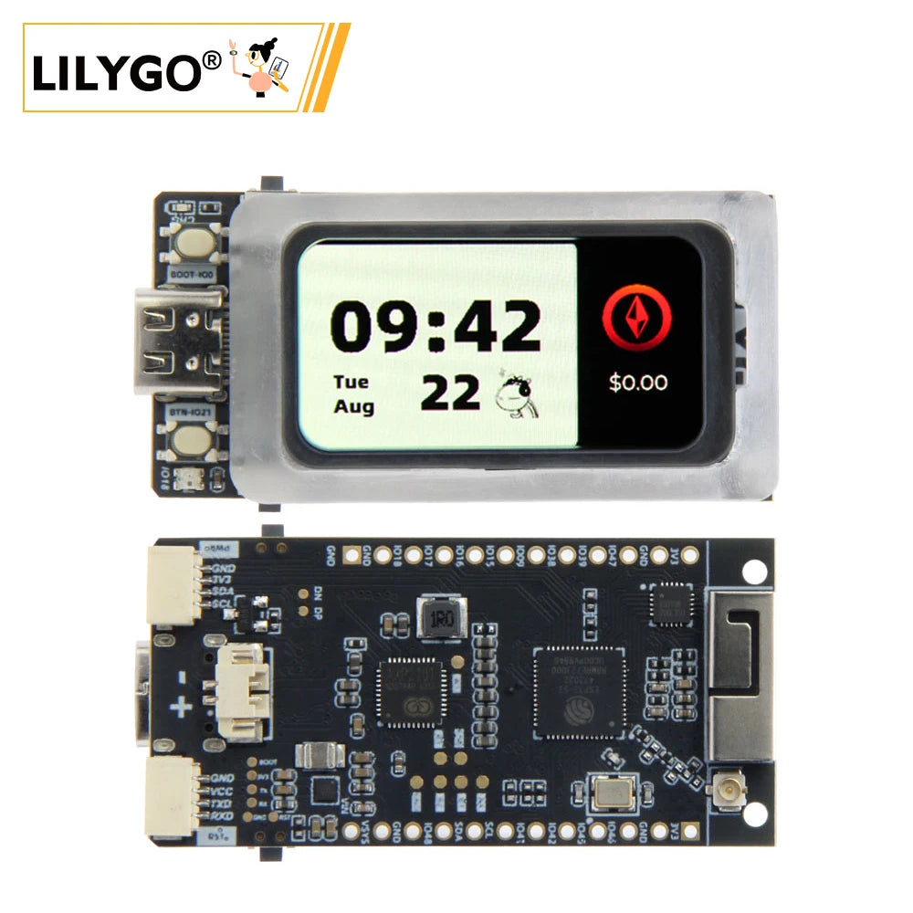 LILYGO® T-Display-AMOLED-Lite ESP32-S3 Development Board 1.47-inch RM67162 AMOLED Display ESP32-S3R8 Dual-Core Microprocessor