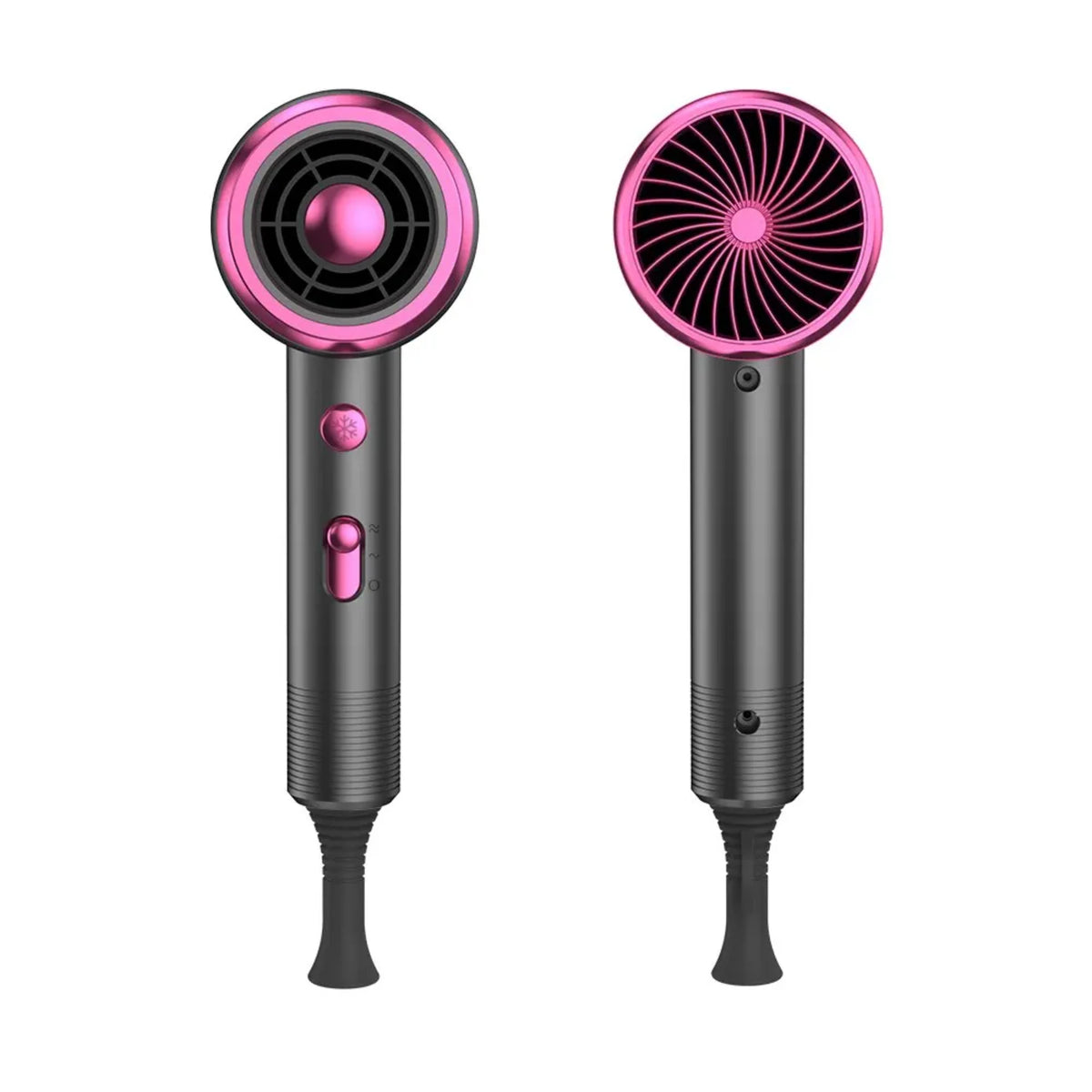 NEW High-Power 1800W Ionic Hair Dryer with Diffuser Comb Brush Attachment for Constant Temperature Hair Care, No Damage Blow Dry