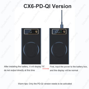 6 PCS 18650 Power Bank Case Wireless Fast Charge QC3.0 For Phone Charging Welding-free DIY Battery Storage Boxes