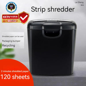 6 Sheets/time 10L Desktop Small Paper Shredder Office Household Electric Mini Shredder Filler Strip 6mm Strip Paper Cutter