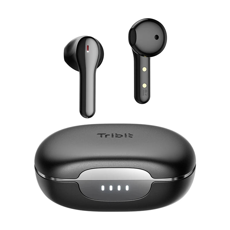 Tribit FlyBuds C2 Wireless Bluetooth Earphones 4 Mics Call Noise Canceling Crystal-Clear Calls Earbuds 32H Playtime Headphones