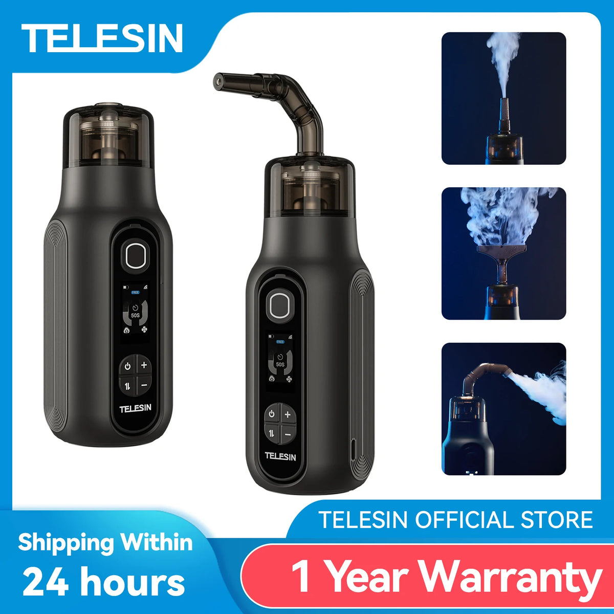 TELESIN Smoke Machine Photography Smoke Effect Portable Smoke Maker with Remote Control Fogger Machine For Video Shoot Party