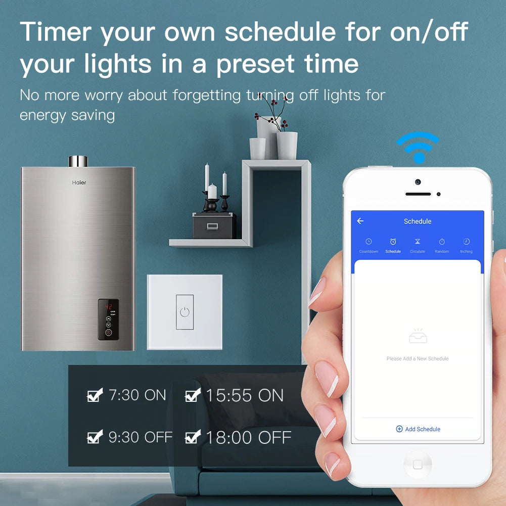 Tuya ZigBee Smart High Power Switch Relay 20A Circuit Breaker for Boiler Water Heater App Control Works with Alexa Google Home - Stereotech