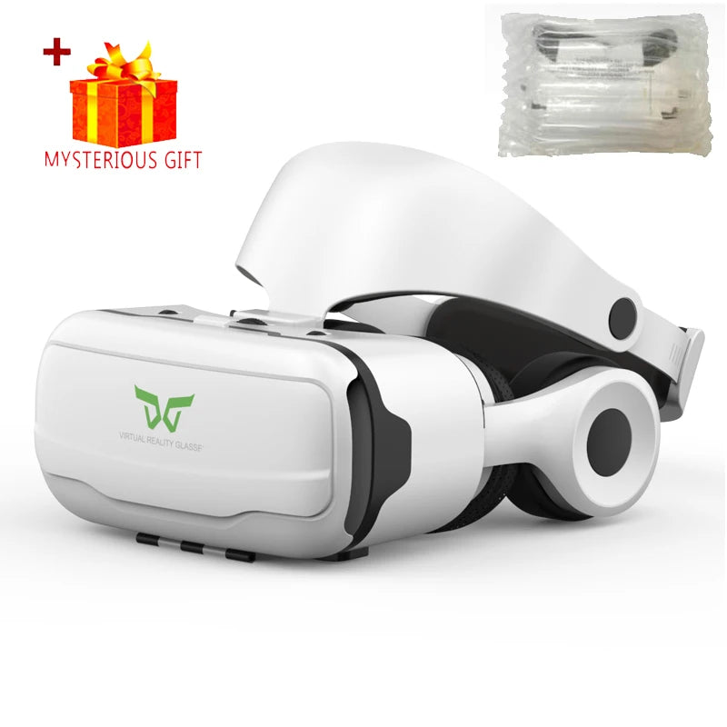 Top VR Glasses Headset 3D Virtual Reality Device Helmet Viar Goggle Lenses For Smartphone Smart Cell Phone Realidade Viewer